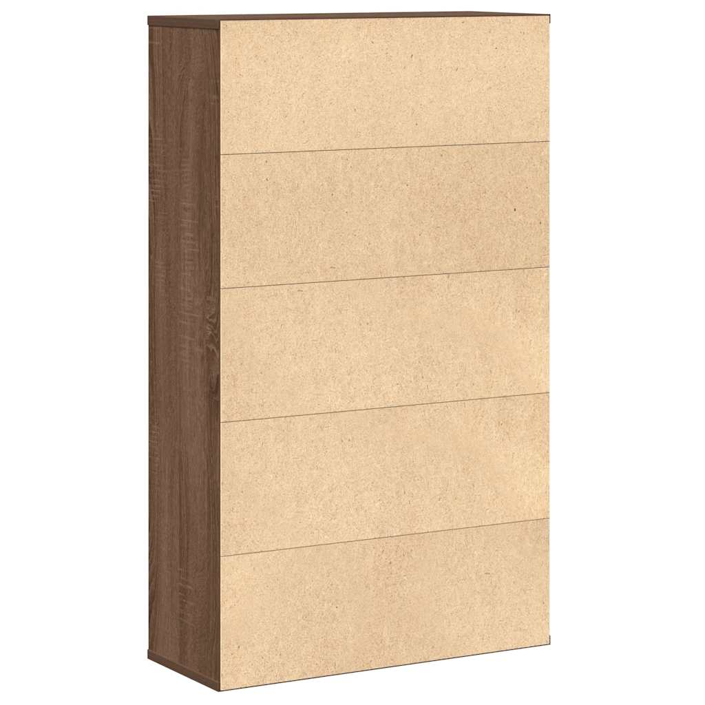 vidaXL Bücherregal Braun Eichen-Optik 60x24x101,5 cm Holzwerkstoff