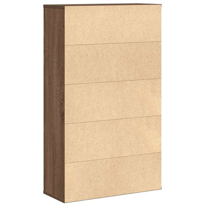 vidaXL Bücherregal Braun Eichen-Optik 60x24x101,5 cm Holzwerkstoff