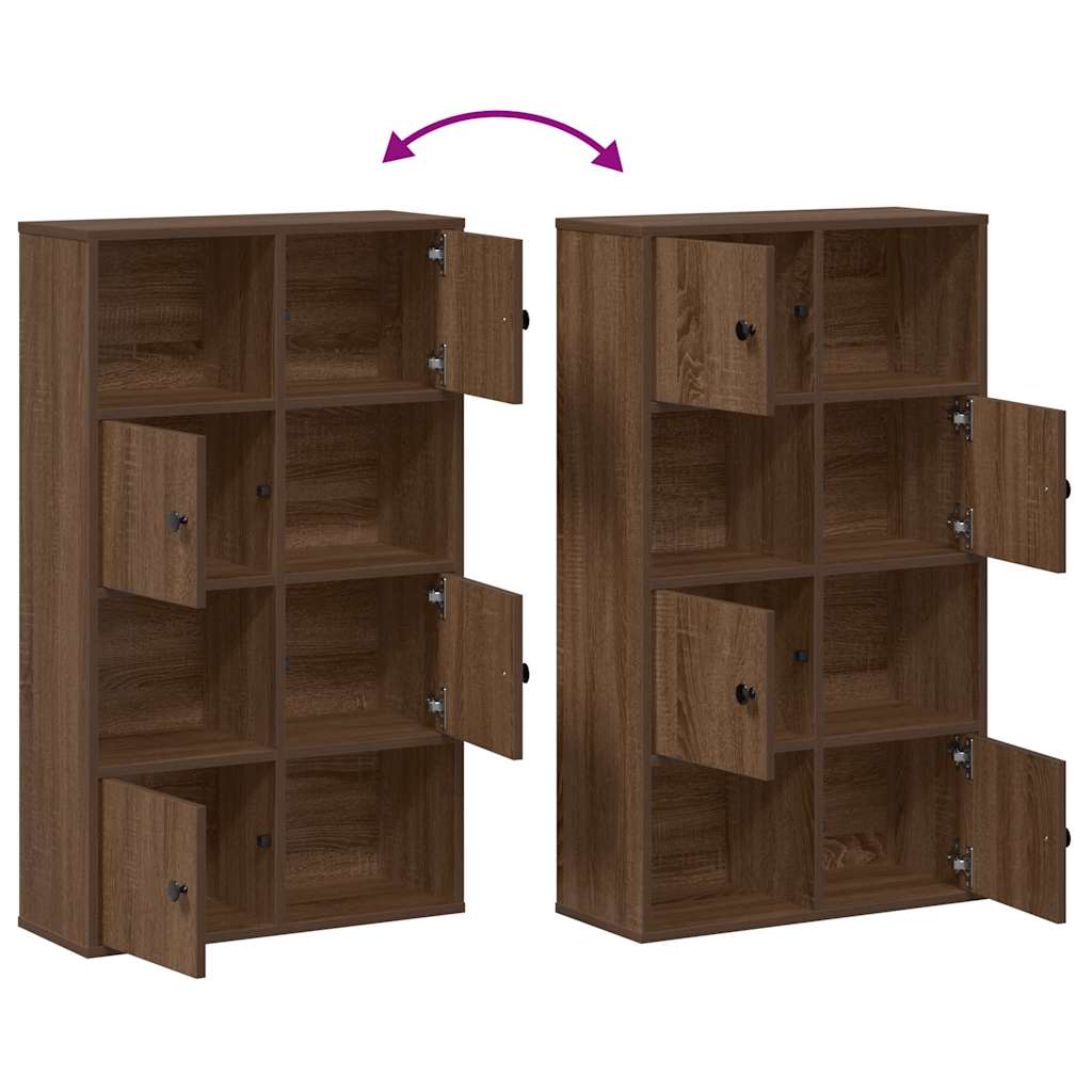 vidaXL Bücherregal Braun Eichen-Optik 60x24x101,5 cm Holzwerkstoff