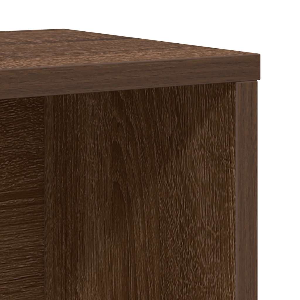 vidaXL Bücherregal Braun Eichen-Optik 60x24x101,5 cm Holzwerkstoff