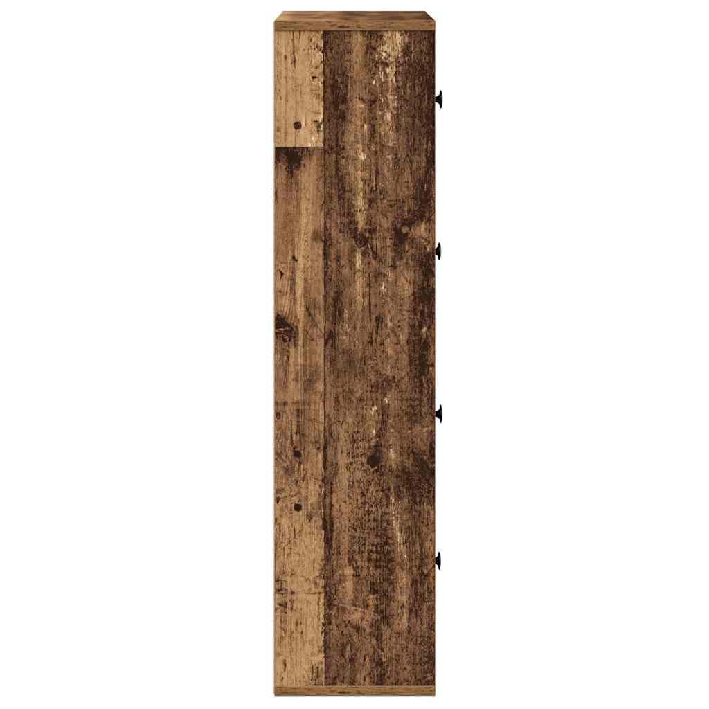 vidaXL Bücherregal Altholz-Optik 60x24x101,5 cm Holzwerkstoff
