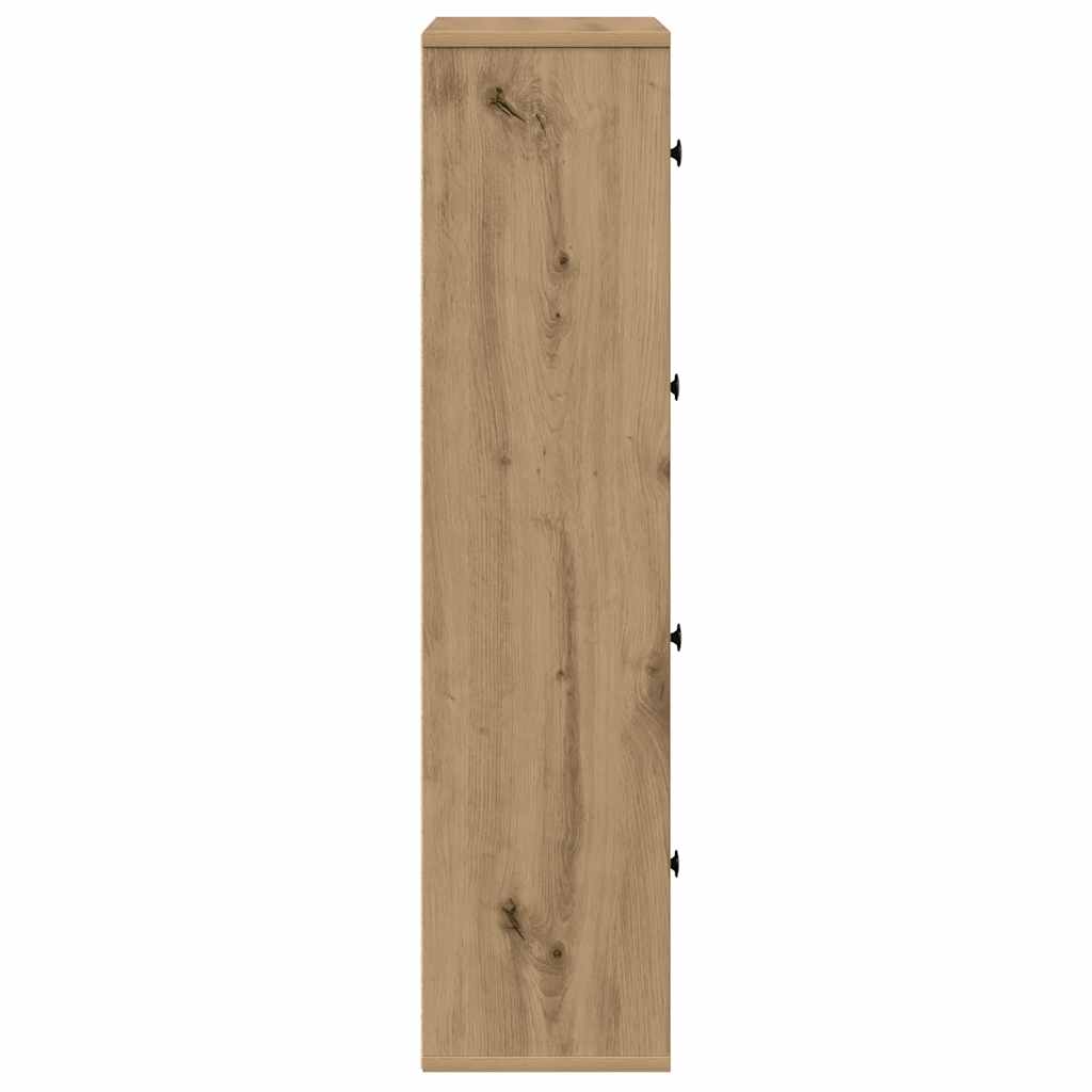 vidaXL Bücherregal Artisan-Eiche 60x24x101,5 cm Holzwerkstoff