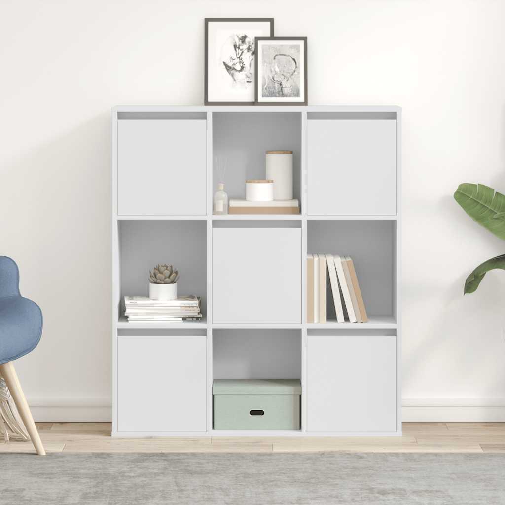 vidaXL Bücherregal Weiß 89x24x101,5 cm Holzwerkstoff