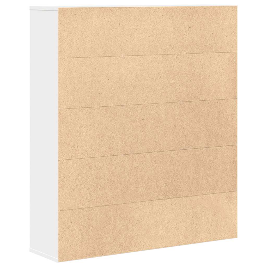 vidaXL Bücherregal Weiß 89x24x101,5 cm Holzwerkstoff