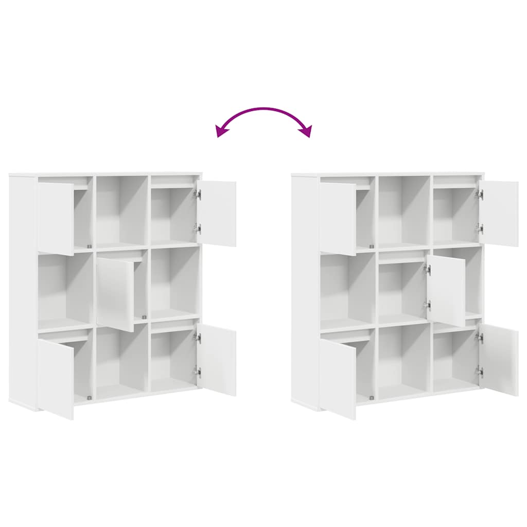 vidaXL Bücherregal Weiß 89x24x101,5 cm Holzwerkstoff