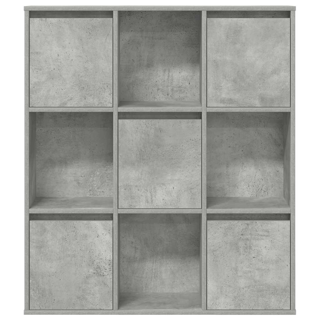 vidaXL Bibliothèque gris béton 89x24x101,5 cm Bois d'ingénierie