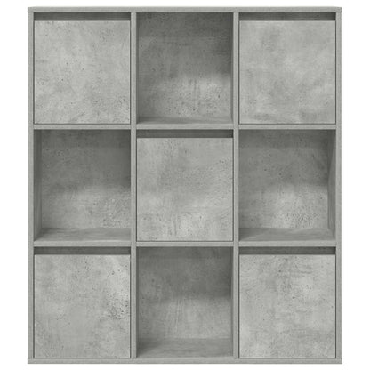 vidaXL Bibliothèque gris béton 89x24x101,5 cm Bois d'ingénierie