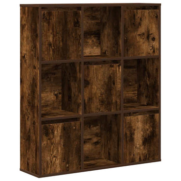 vidaXL Bücherregal Räuchereiche 89x24x101,5 cm Holzwerkstoff