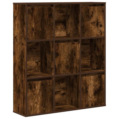 vidaXL Bücherregal Räuchereiche 89x24x101,5 cm Holzwerkstoff