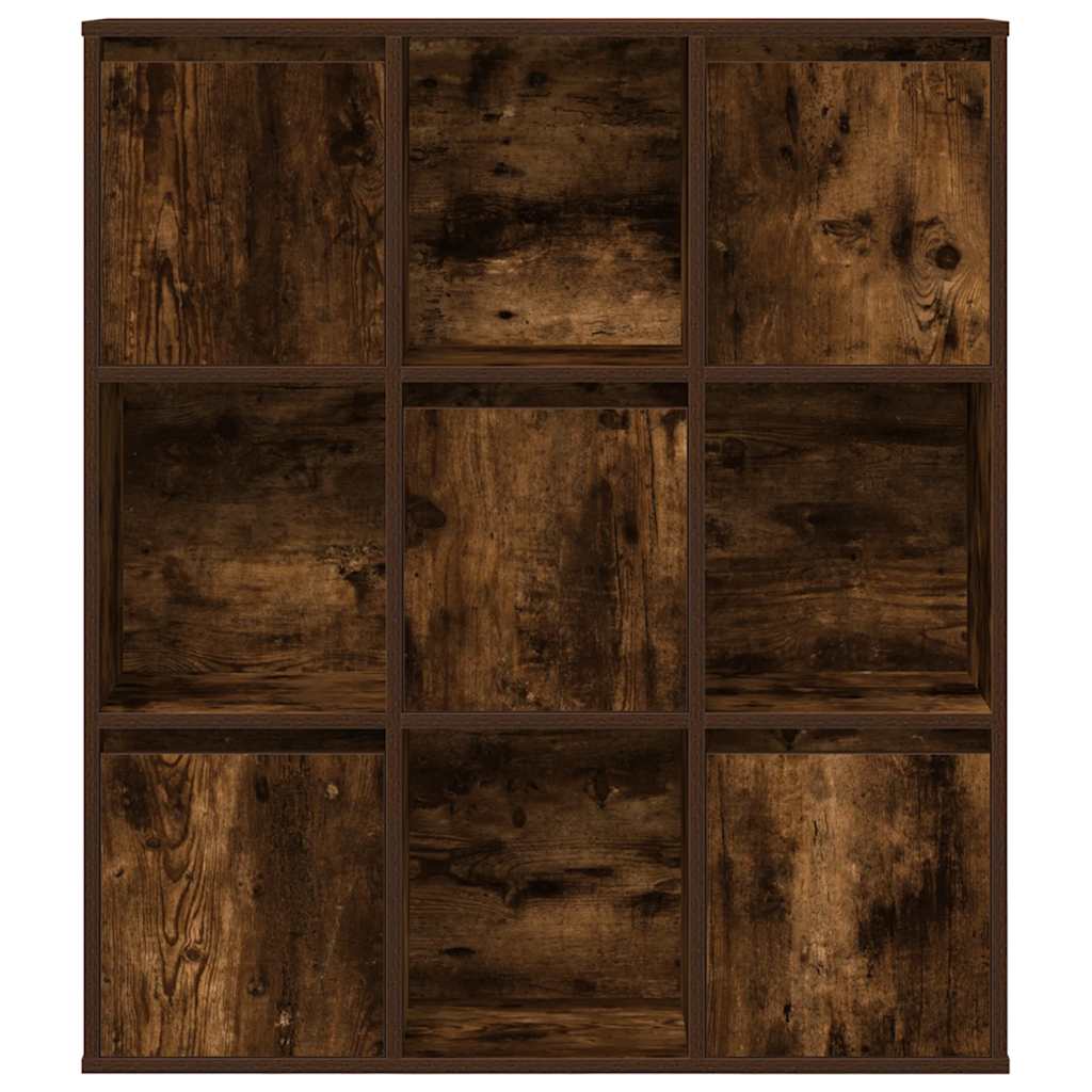 vidaXL Bücherregal Räuchereiche 89x24x101,5 cm Holzwerkstoff