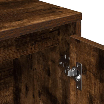 vidaXL Bücherregal Räuchereiche 89x24x101,5 cm Holzwerkstoff
