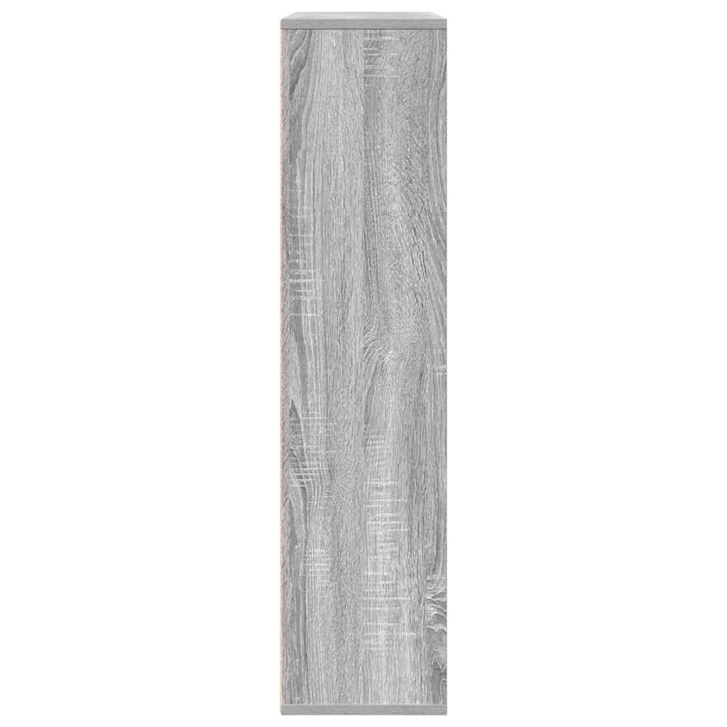 vidaXL Bücherregal Grau Sonoma 89x24x101,5 cm Holzwerkstoff