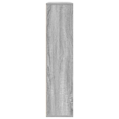 vidaXL Bücherregal Grau Sonoma 89x24x101,5 cm Holzwerkstoff