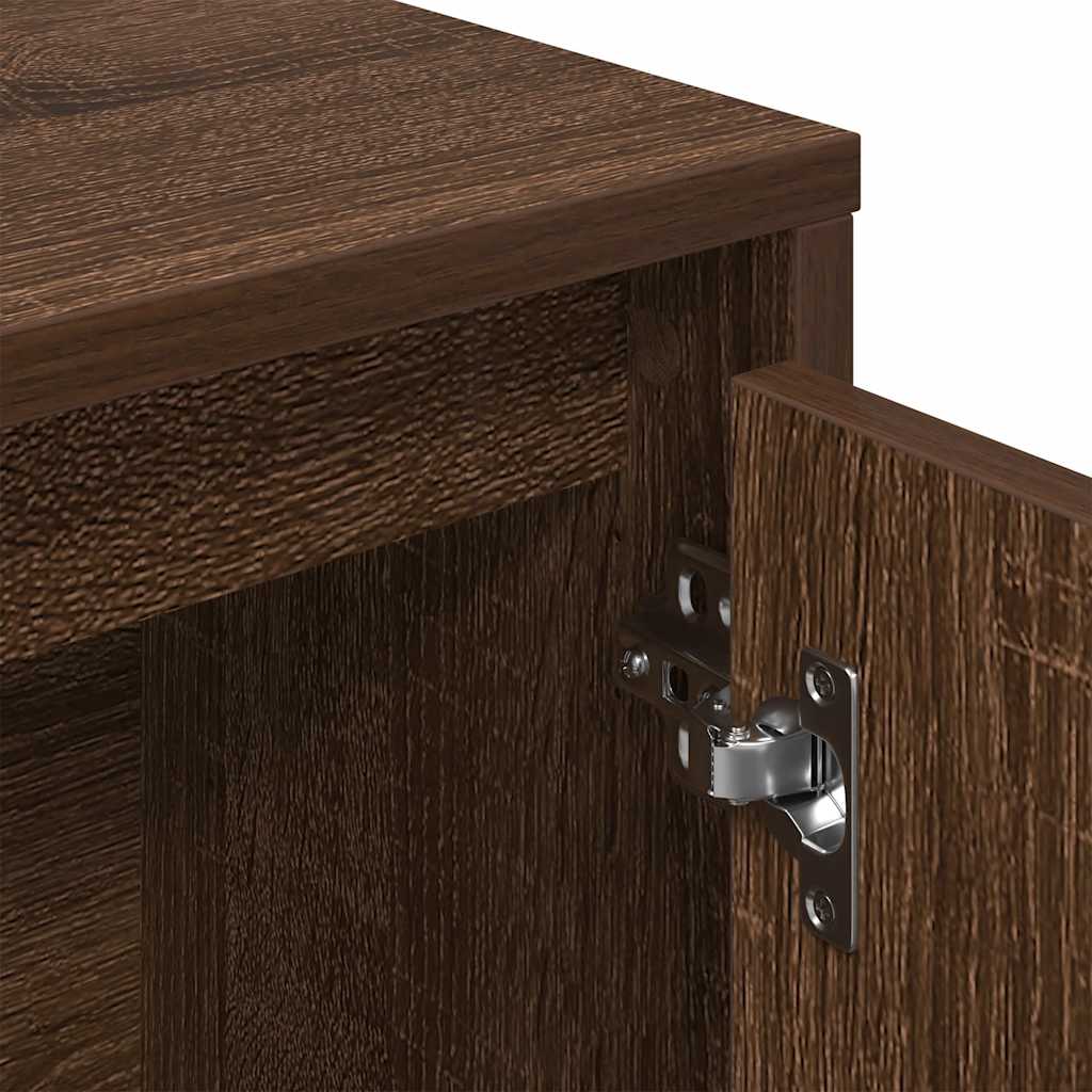 vidaXL Bücherregal Braun Eichen-Optik 89x24x101,5 cm Holzwerkstoff
