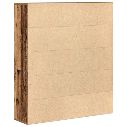 vidaXL Bücherregal Altholz-Optik 89x24x101,5 cm Holzwerkstoff