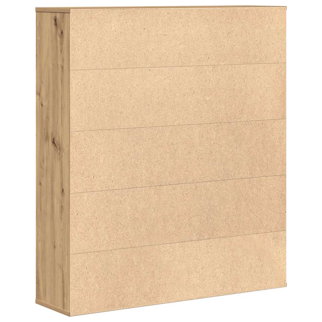 vidaXL Étagère à livres chêne artisanal 89x24x101,5 cm Bois d'ingénierie