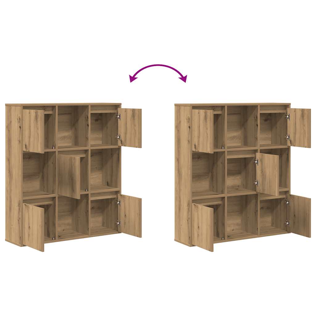 vidaXL Étagère à livres chêne artisanal 89x24x101,5 cm Bois d'ingénierie