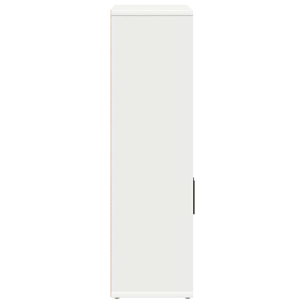 vidaXL Bücherregal Weiß 60x24x85 cm Holzwerkstoff