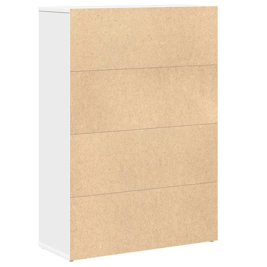vidaXL Bücherregal Weiß 60x24x85 cm Holzwerkstoff