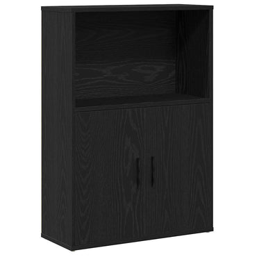 vidaXL Bücherregal Schwarz Eichen-Optik 60x24x85 cm Holzwerkstoff
