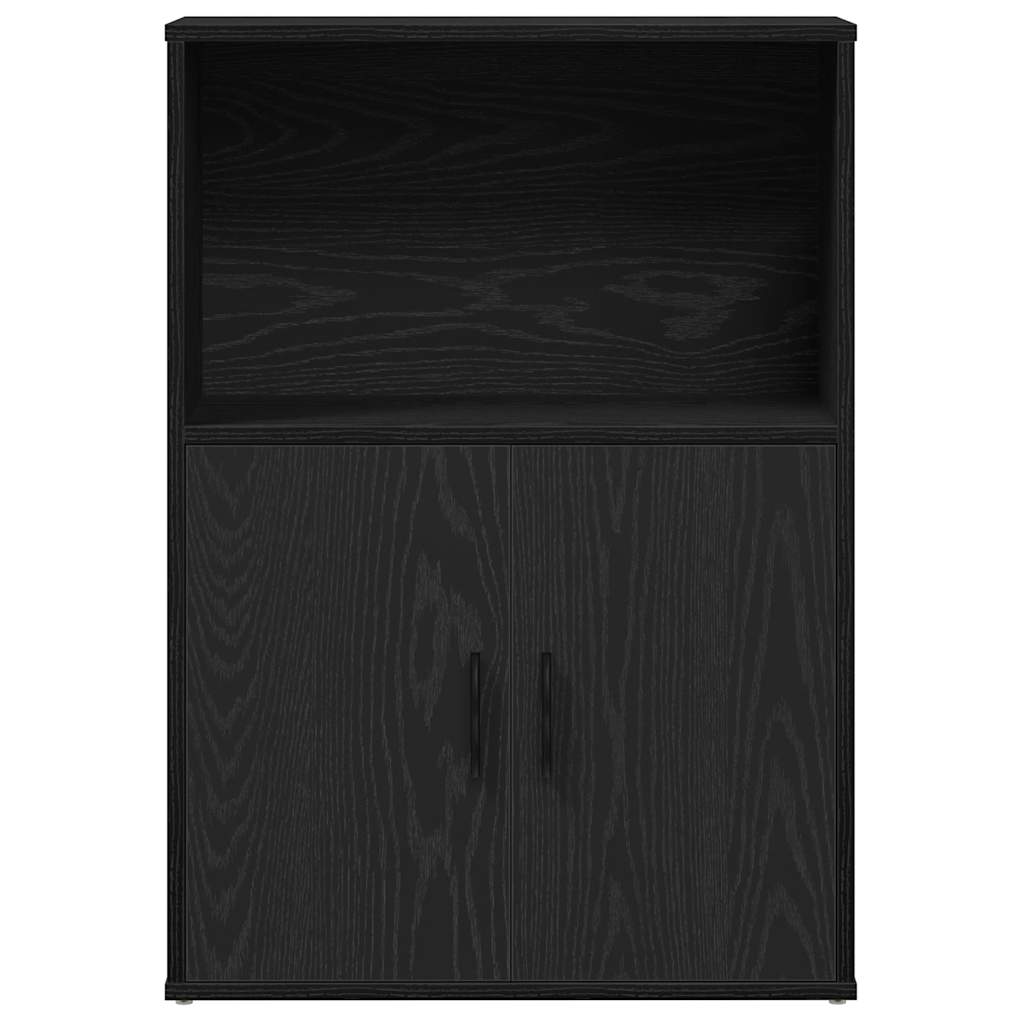 vidaXL Bücherregal Schwarz Eichen-Optik 60x24x85 cm Holzwerkstoff
