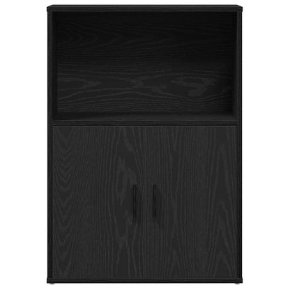 vidaXL Bücherregal Schwarz Eichen-Optik 60x24x85 cm Holzwerkstoff