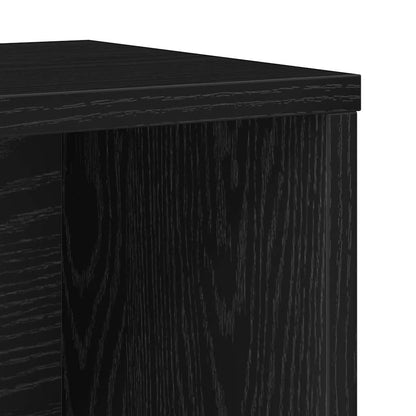 vidaXL Bücherregal Schwarz Eichen-Optik 60x24x85 cm Holzwerkstoff