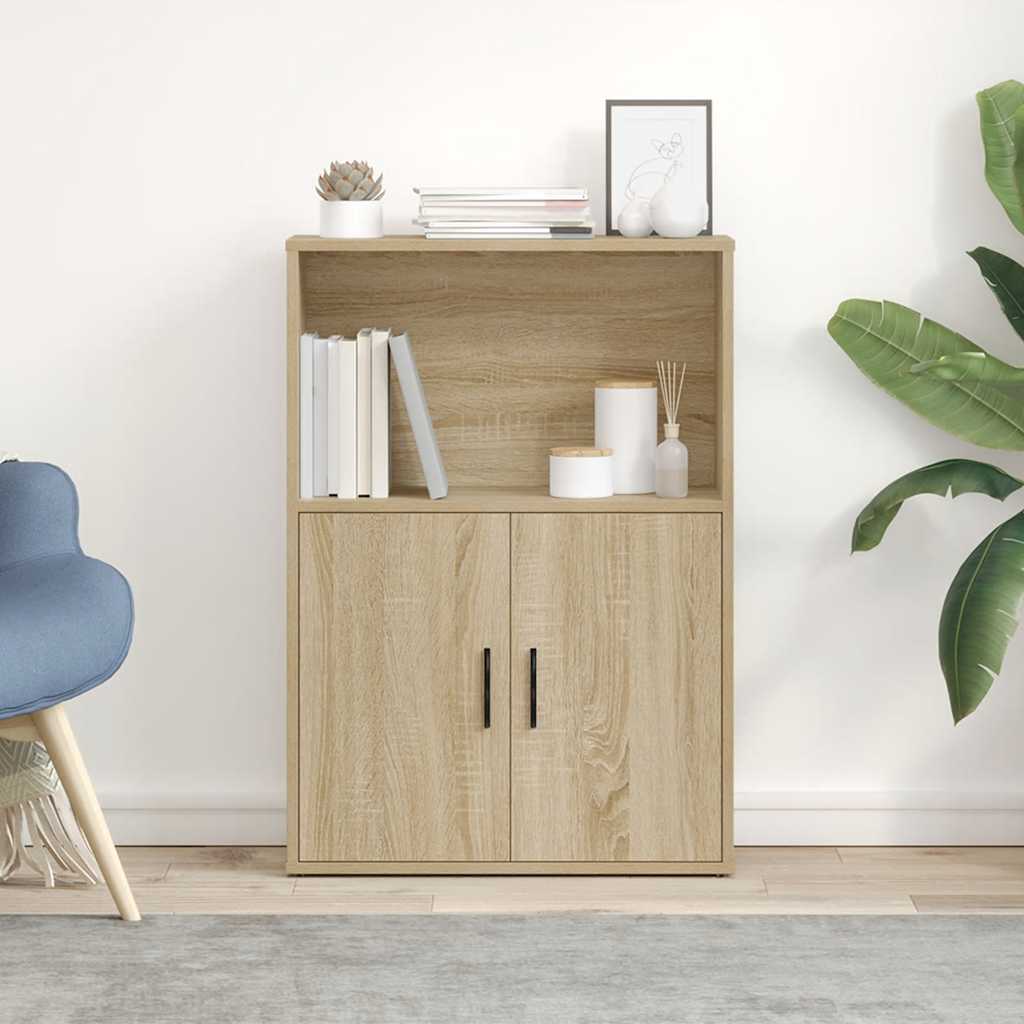 vidaXL Bücherregal Sonoma-Eiche 60x24x85 cm Holzwerkstoff