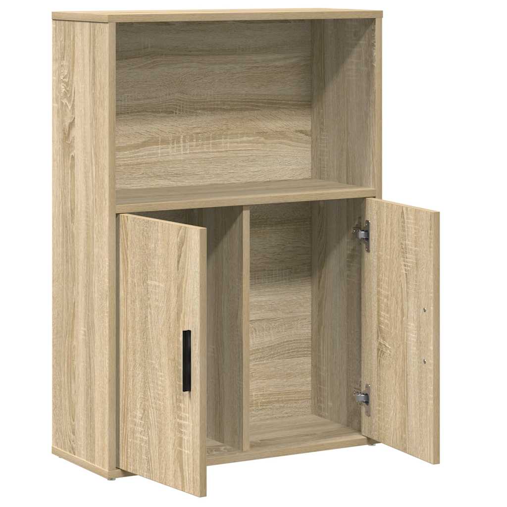vidaXL Bücherregal Sonoma-Eiche 60x24x85 cm Holzwerkstoff