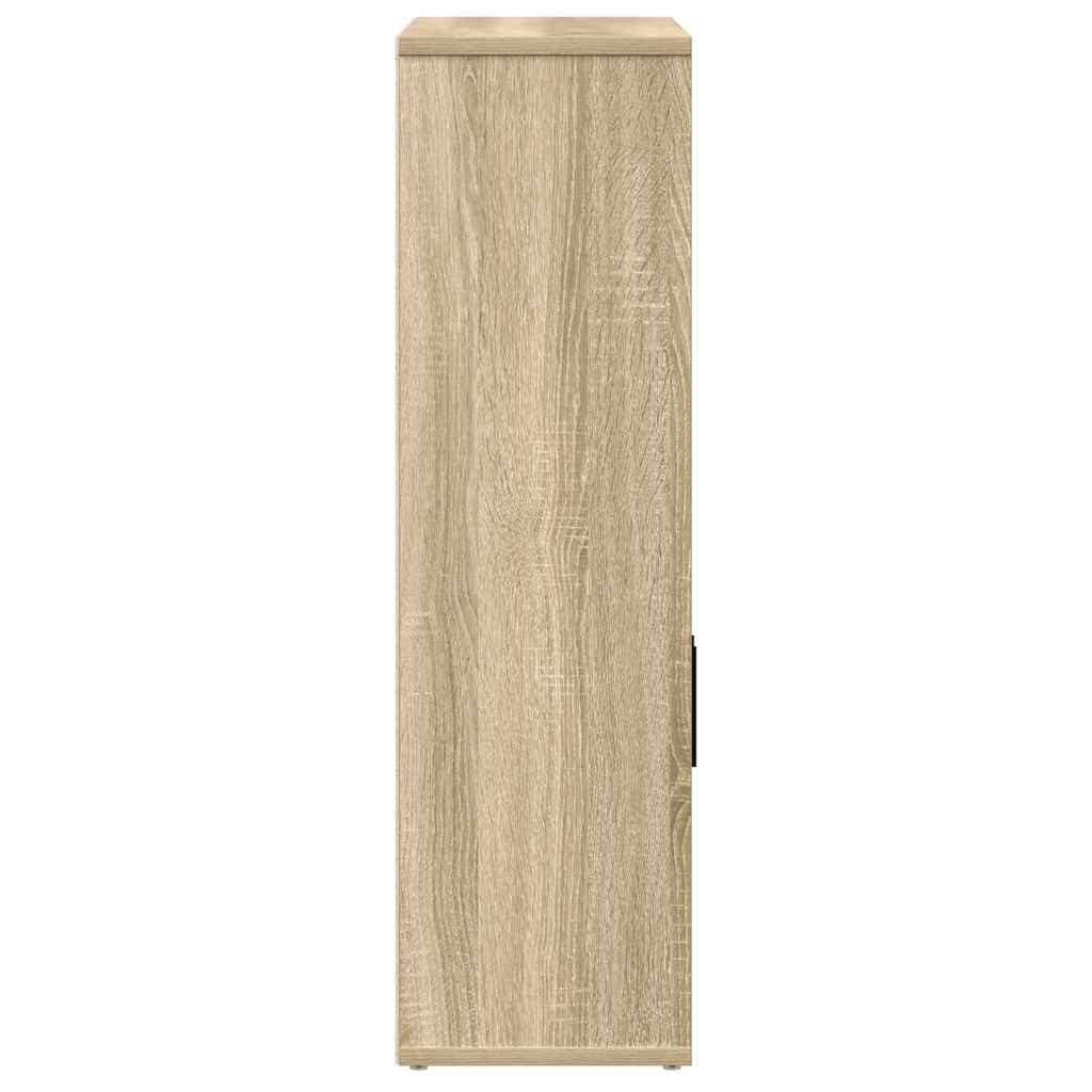 vidaXL Bücherregal Sonoma-Eiche 60x24x85 cm Holzwerkstoff