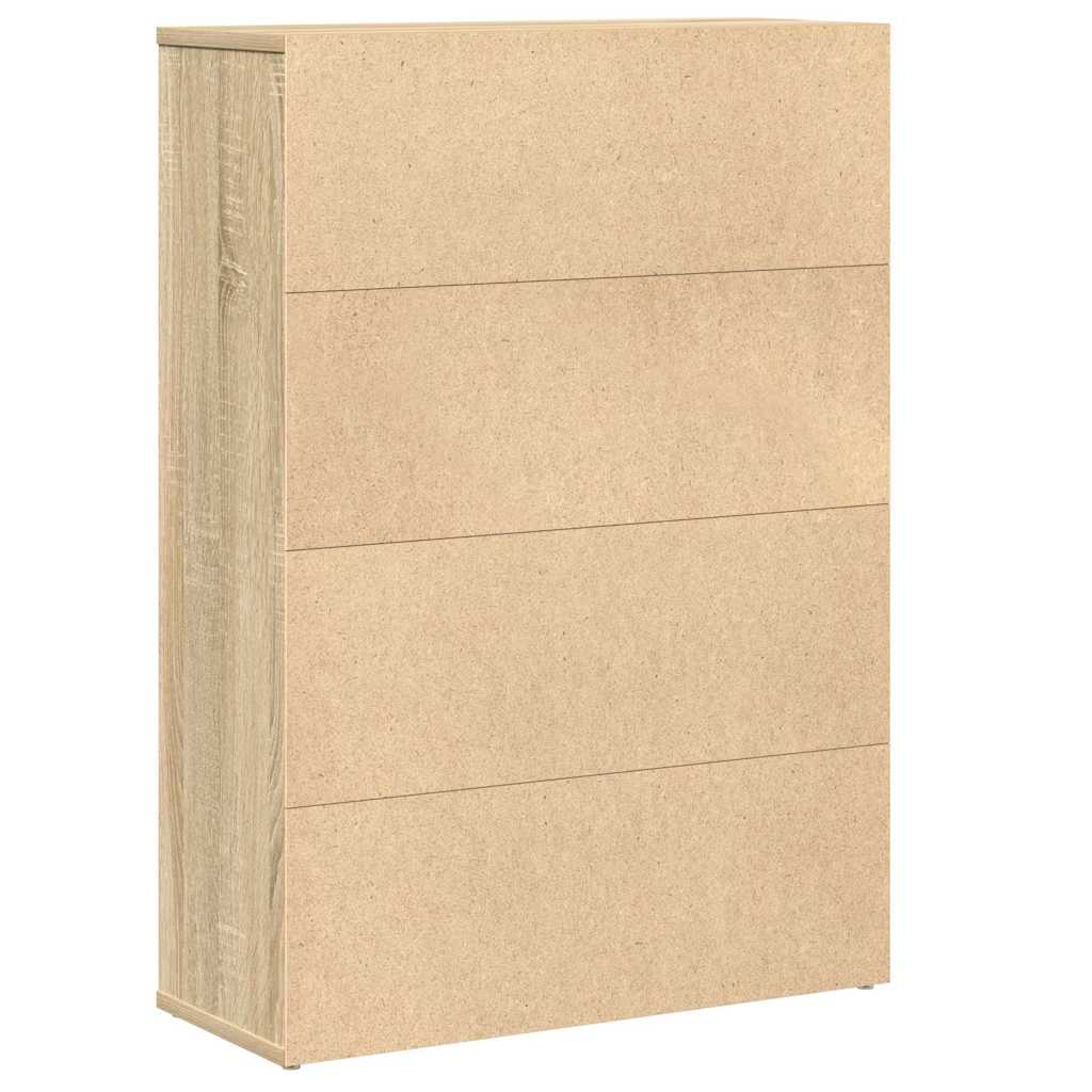 vidaXL Bücherregal Sonoma-Eiche 60x24x85 cm Holzwerkstoff