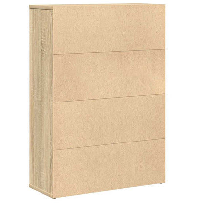 vidaXL Bücherregal Sonoma-Eiche 60x24x85 cm Holzwerkstoff