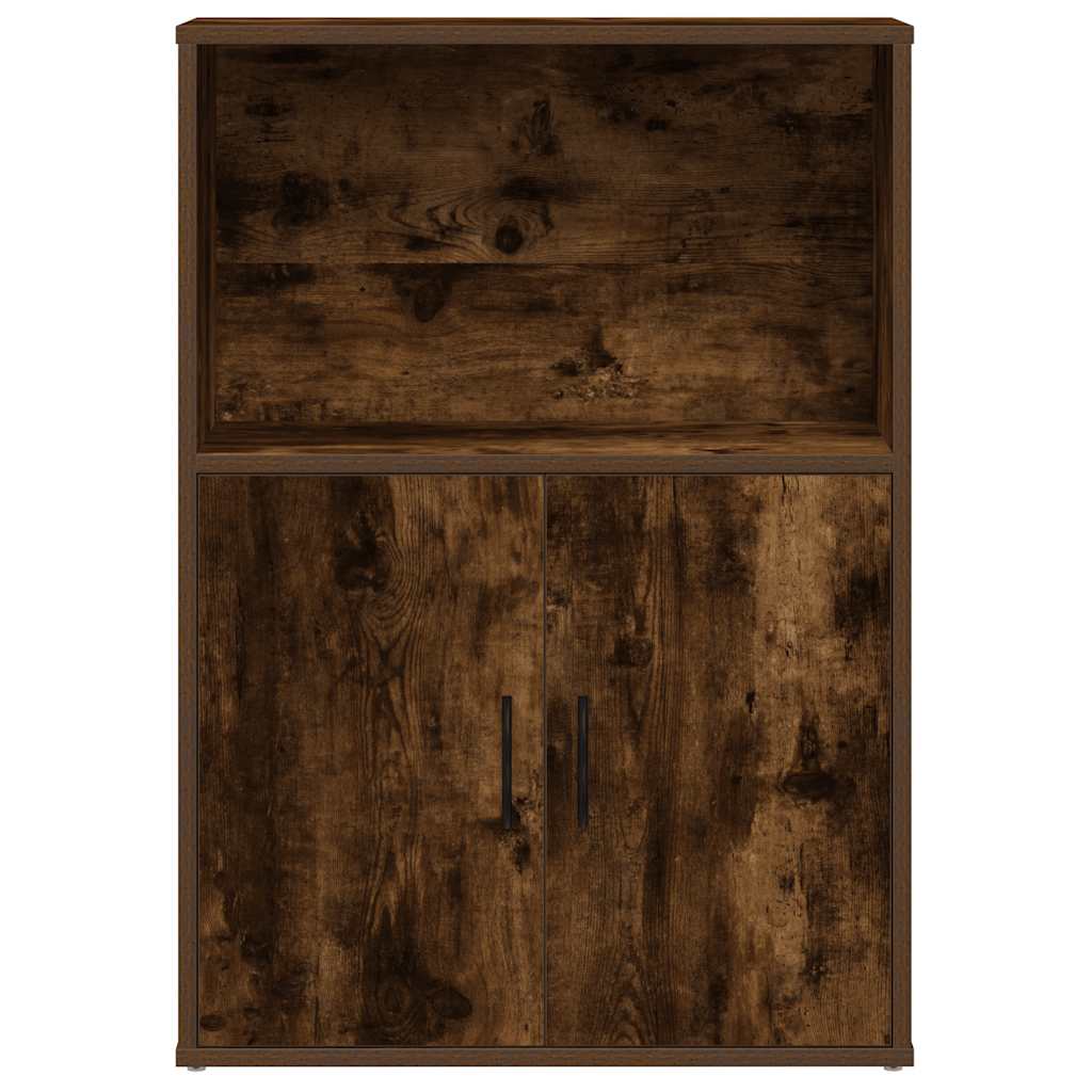 vidaXL Bücherregal Räuchereiche 60x24x85 cm Holzwerkstoff
