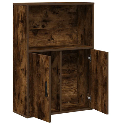 vidaXL Bücherregal Räuchereiche 60x24x85 cm Holzwerkstoff