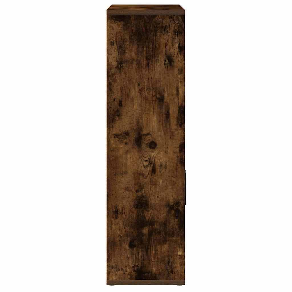 vidaXL Bücherregal Räuchereiche 60x24x85 cm Holzwerkstoff