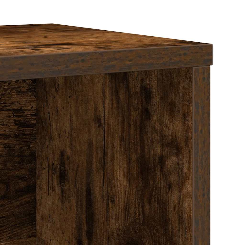 vidaXL Bücherregal Räuchereiche 60x24x85 cm Holzwerkstoff