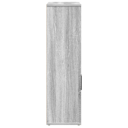 vidaXL Bücherregal Grau Sonoma 60x24x85 cm Holzwerkstoff