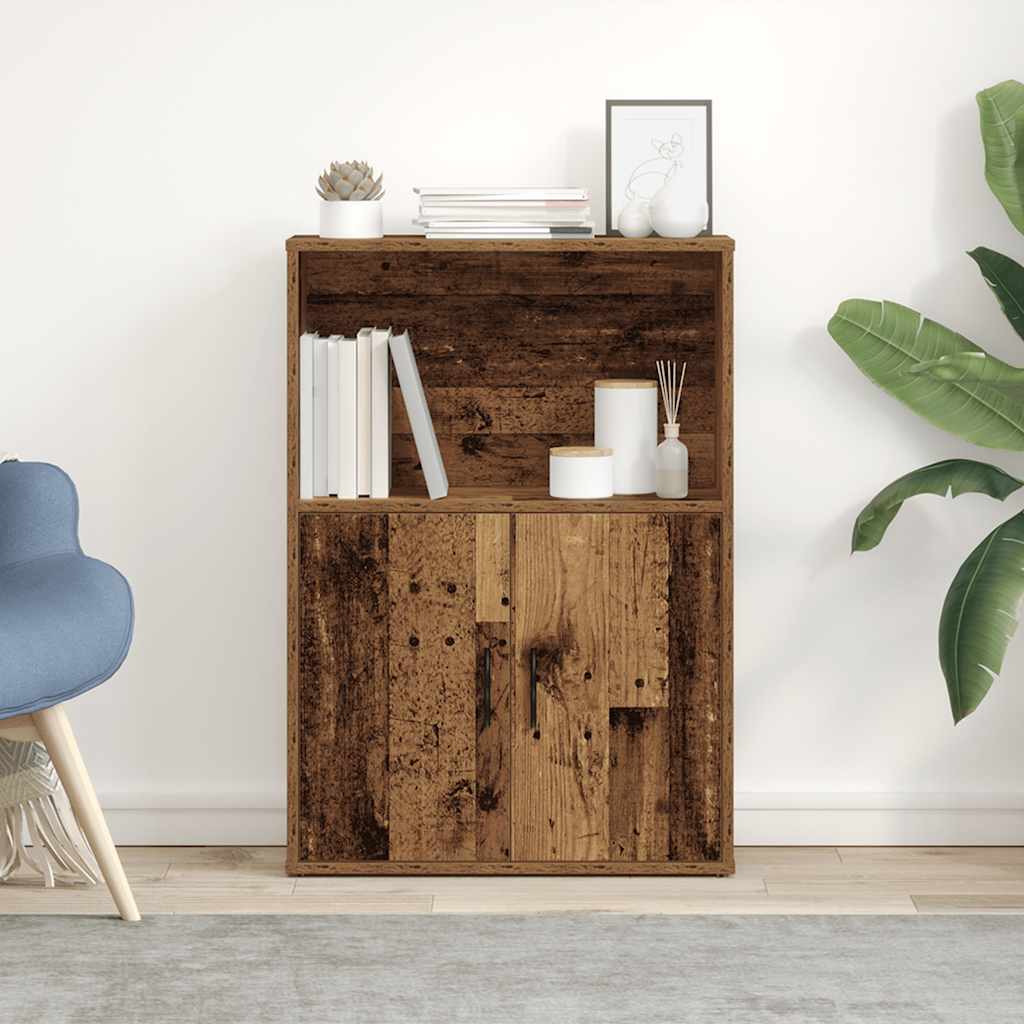 vidaXL Bücherregal Altholz-Optik 60x24x85 cm Holzwerkstoff