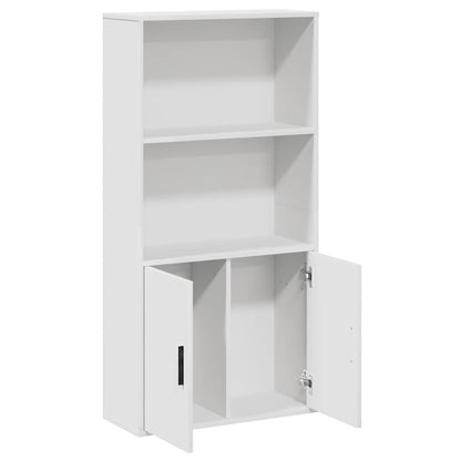 vidaXL Bibliothèque blanc 60x24x120 cm en bois d'ingénierie