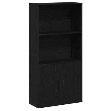 vidaXL Bücherregal Schwarz Eichen-Optik 60x24x120 cm Holzwerkstoff