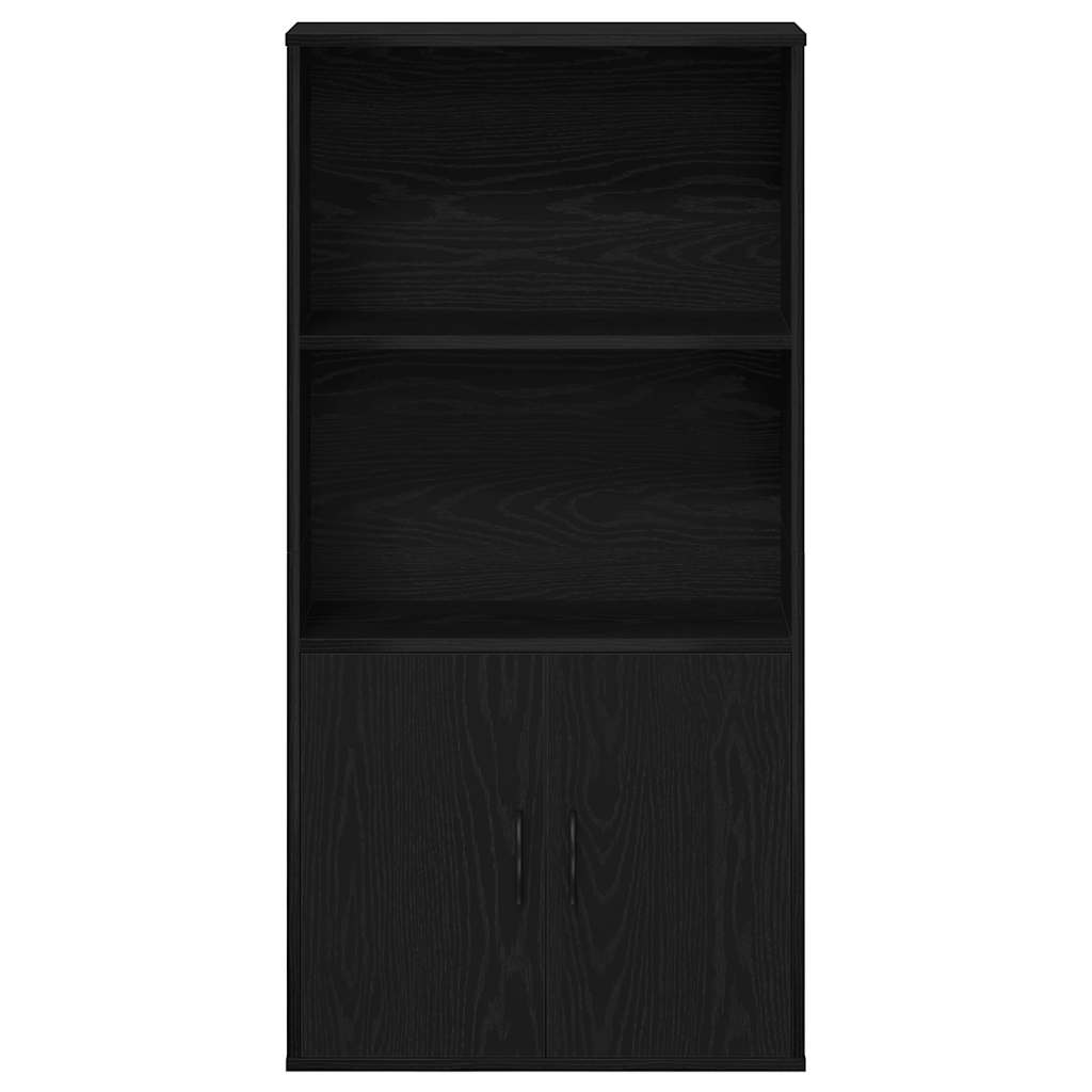 vidaXL Bücherregal Schwarz Eichen-Optik 60x24x120 cm Holzwerkstoff