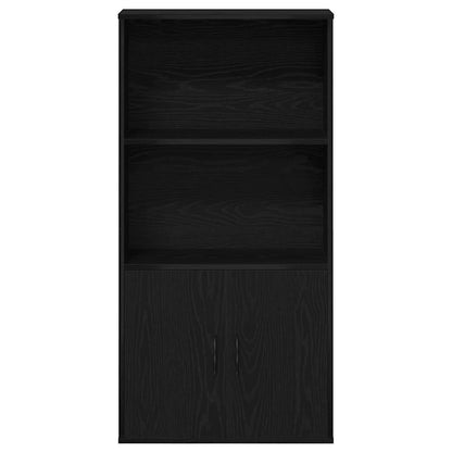 vidaXL Bücherregal Schwarz Eichen-Optik 60x24x120 cm Holzwerkstoff