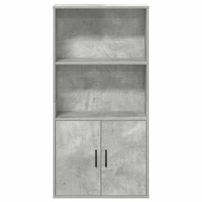 vidaXL Bibliothèque gris béton 60x24x120 cm en bois d'ingénierie