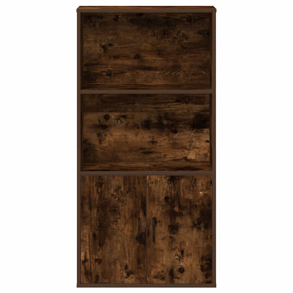 vidaXL Étagère à livres chêne fumé 60x24x120 cm Bois d'ingénierie