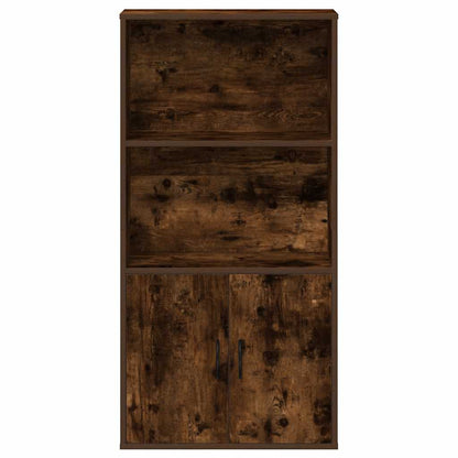 vidaXL Étagère à livres chêne fumé 60x24x120 cm Bois d'ingénierie