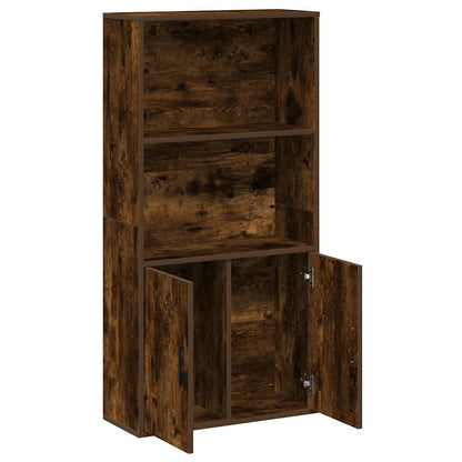 vidaXL Étagère à livres chêne fumé 60x24x120 cm Bois d'ingénierie