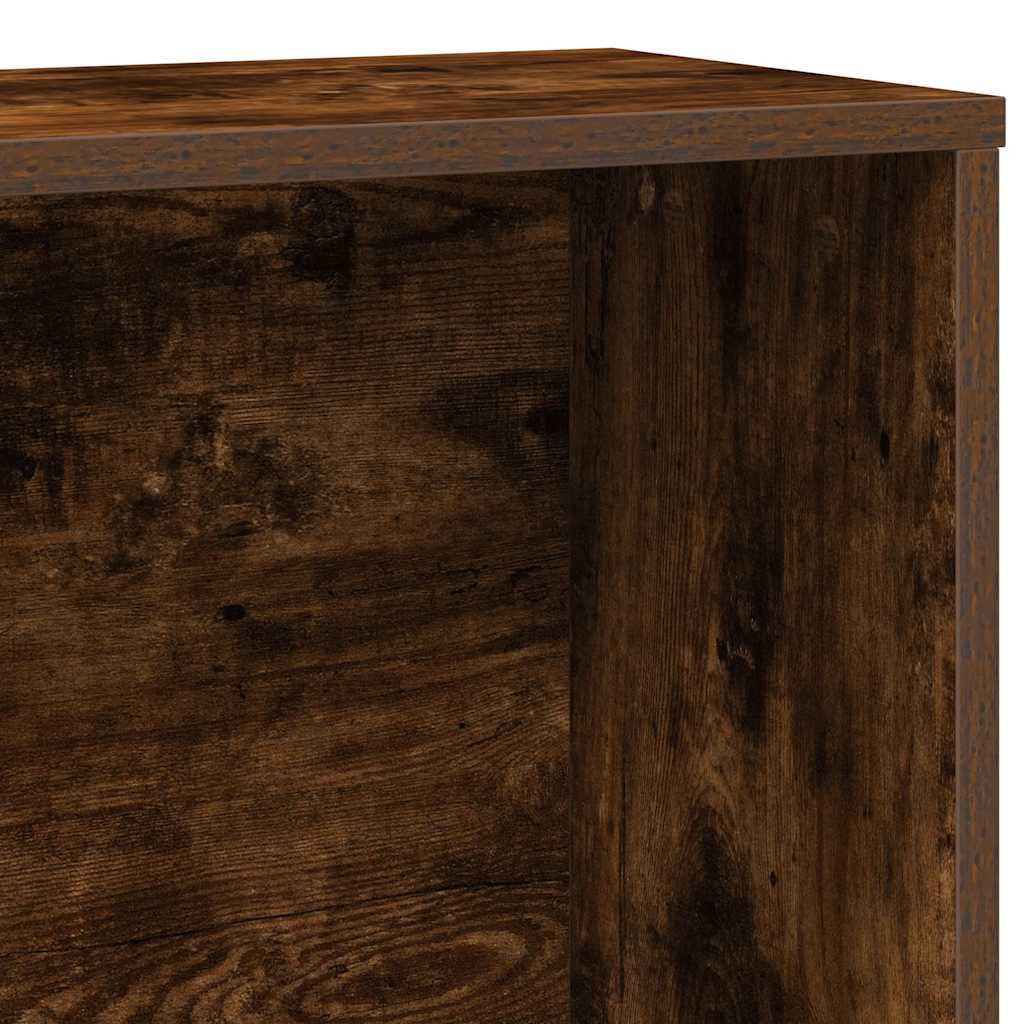 vidaXL Étagère à livres chêne fumé 60x24x120 cm Bois d'ingénierie