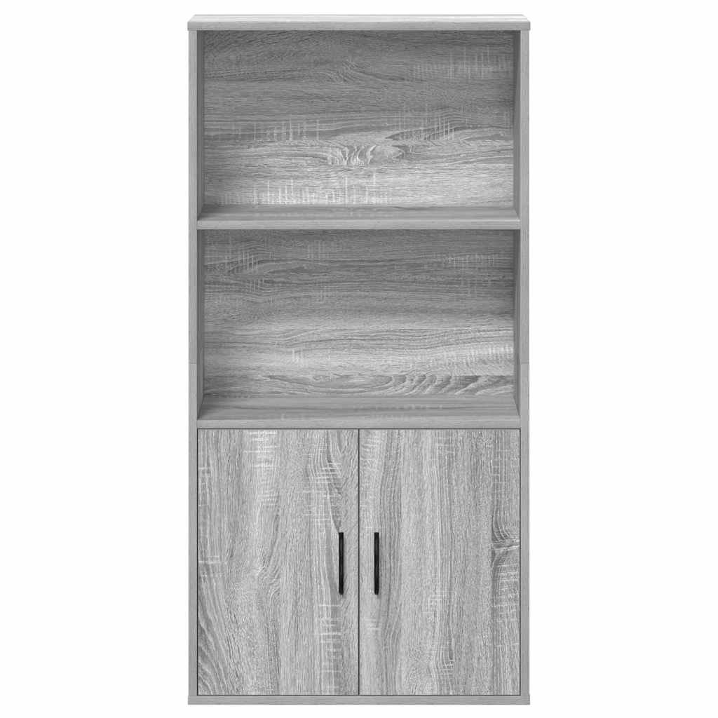 vidaXL Bibliothèque gris Sonoma 60x24x120 cm aggloméré