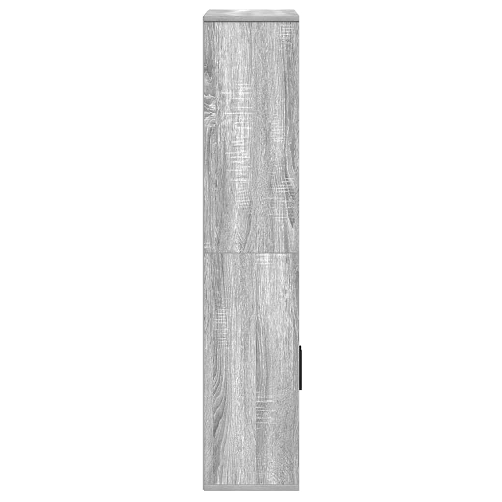 vidaXL Bibliothèque gris Sonoma 60x24x120 cm aggloméré