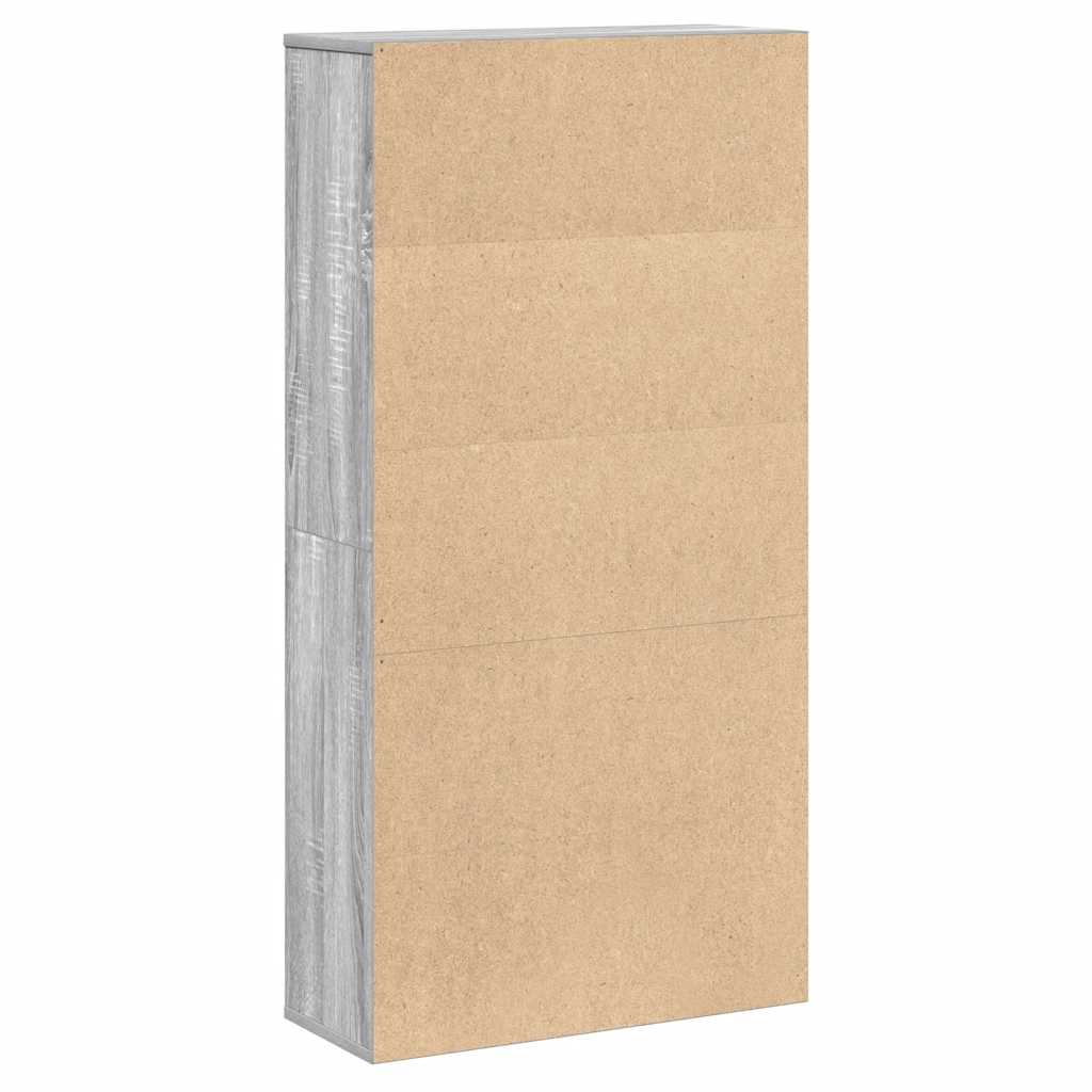 vidaXL Bibliothèque gris Sonoma 60x24x120 cm aggloméré